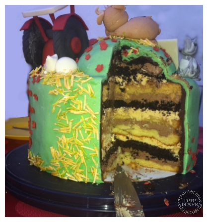 Anschnitt Traktortorte